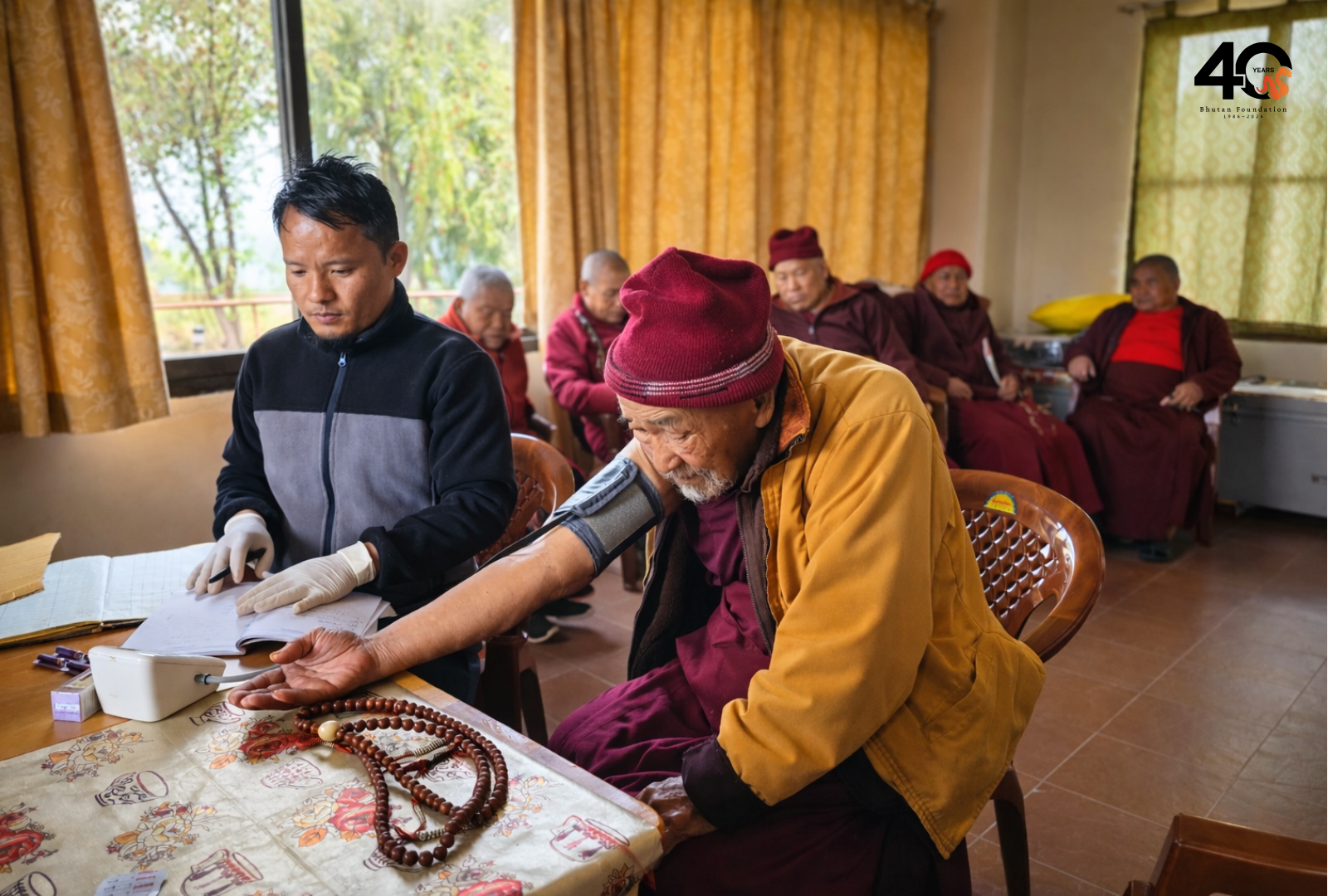 Bringing Traditional Healing to Elderly Monks in Punakha